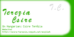 terezia csire business card
